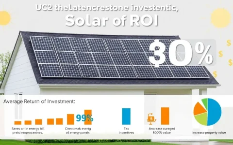 What is the average ROI for residential solar panels