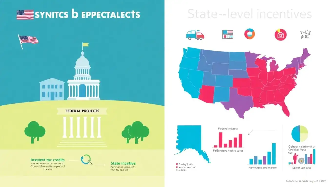 How do federal programs like the Investment Tax Credit compare to state-level incentives