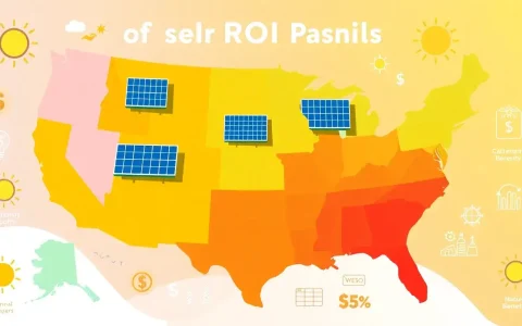 How does the ROI of solar panels vary by state
