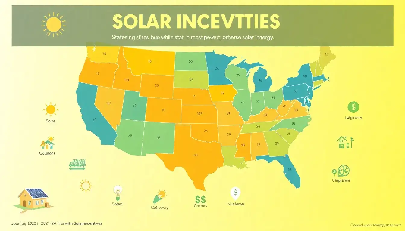 Which states offer the most generous solar incentives