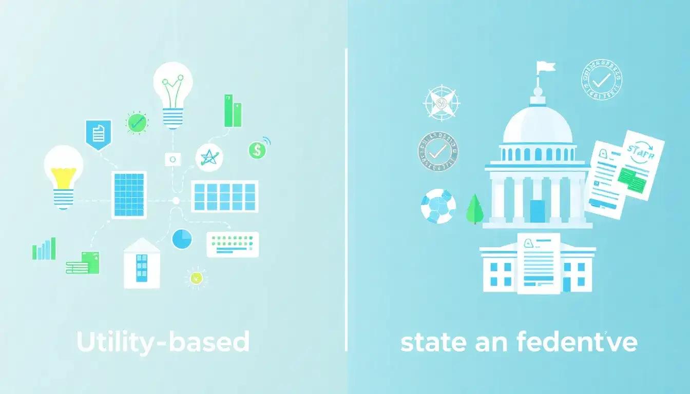 How do utility-based incentives compare to state and federal incentives