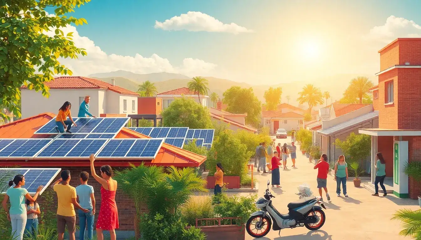 What are some successful case studies of community-led solar energy initiatives