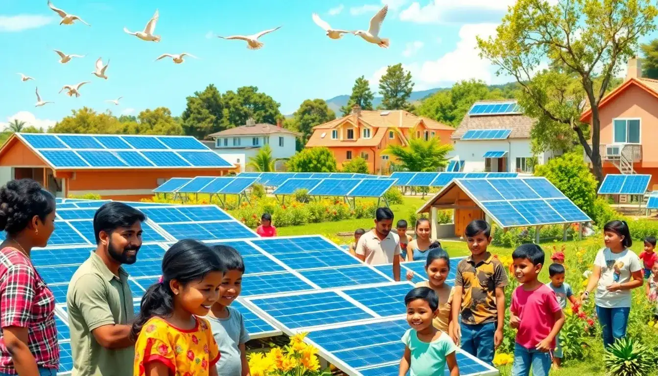 How do community solar initiatives address energy access disparities