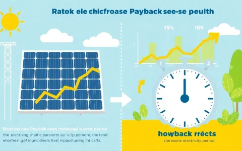 How do electricity rates impact the payback period of solar panels