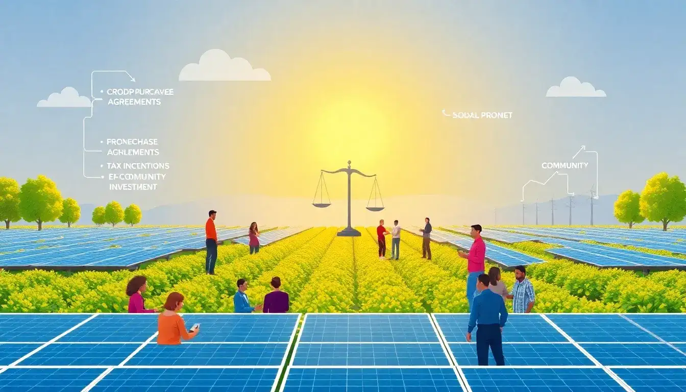 What financial models are most effective for community solar projects