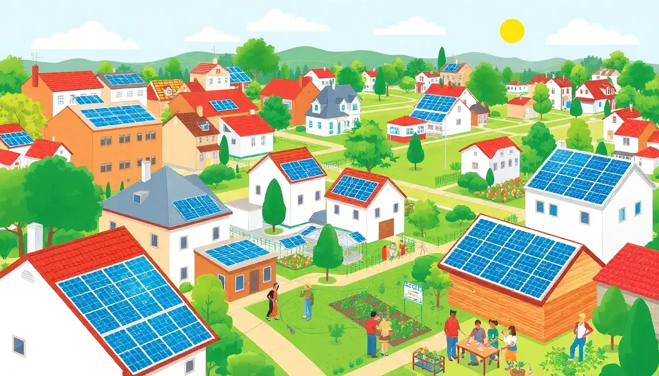 What are some successful examples of community solar projects in local governments