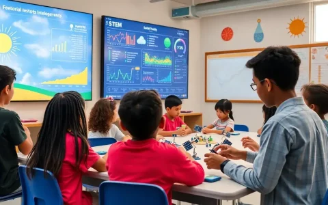 How can real-time data from solar panels be used to teach STEM concepts