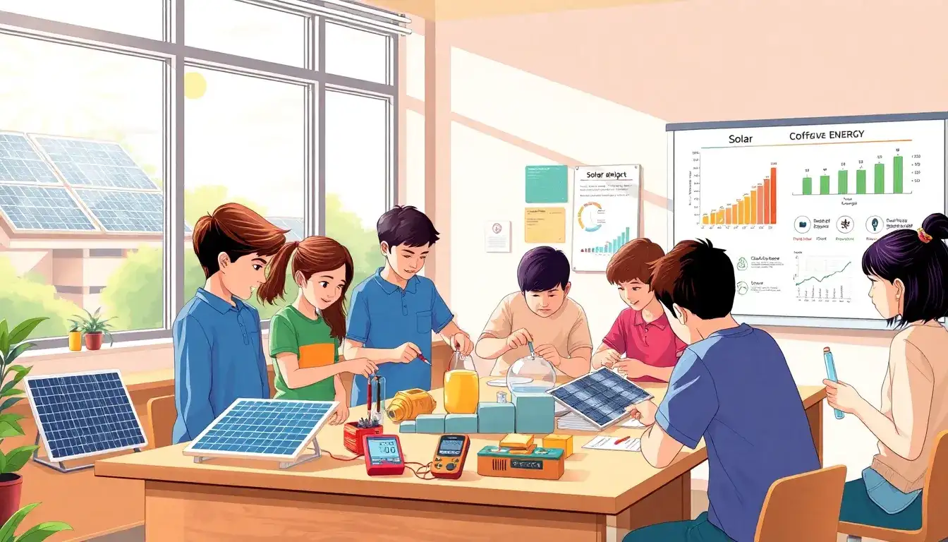 How can schools measure the effectiveness of solar energy education