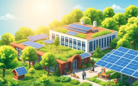 How can schools balance the need for solar energy with concerns about visual impact and environmental harmony