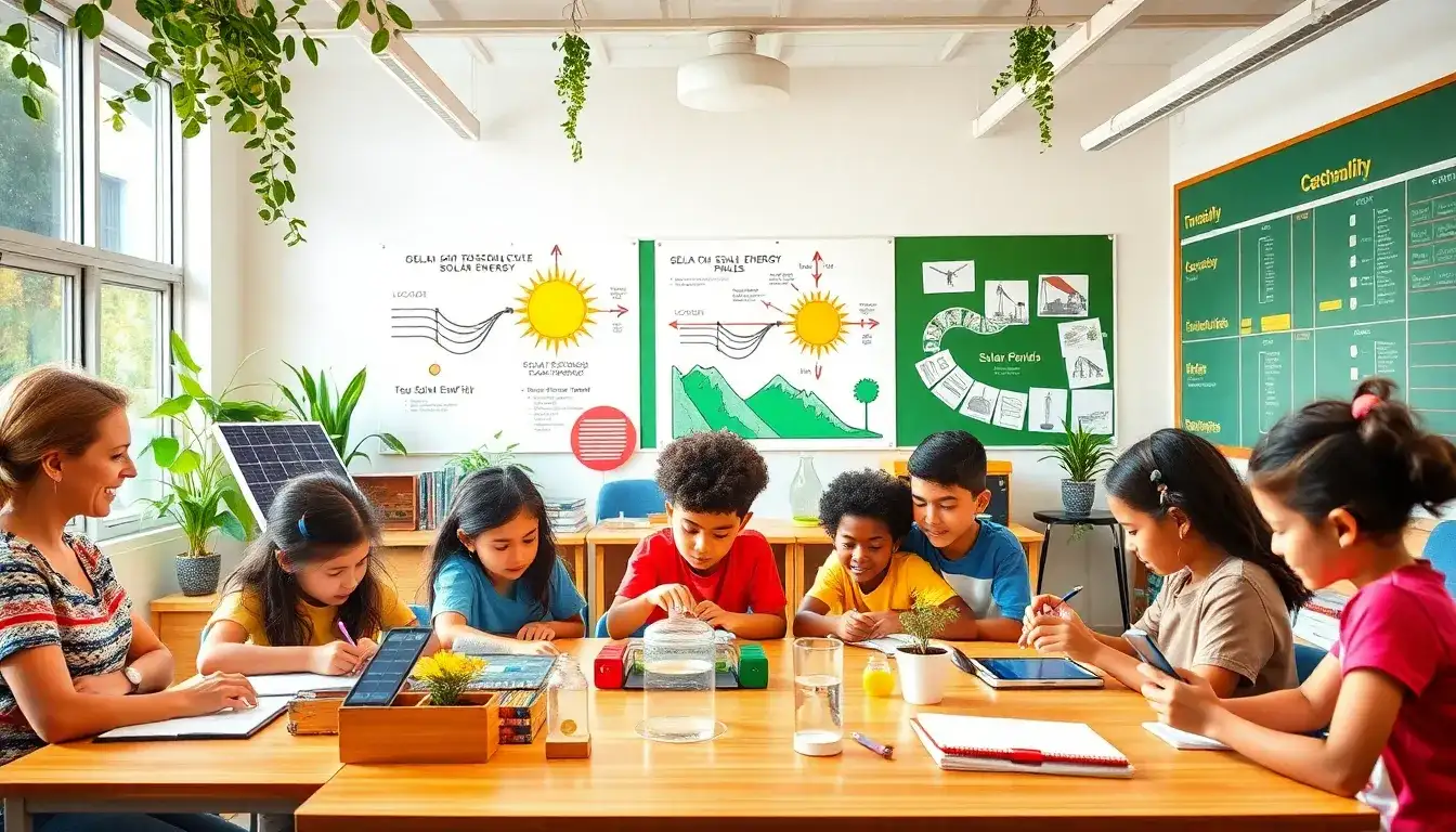 What resources are available for teachers to integrate solar energy into their curriculum