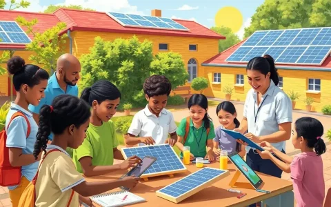 What role do community partnerships play in solar energy education in schools