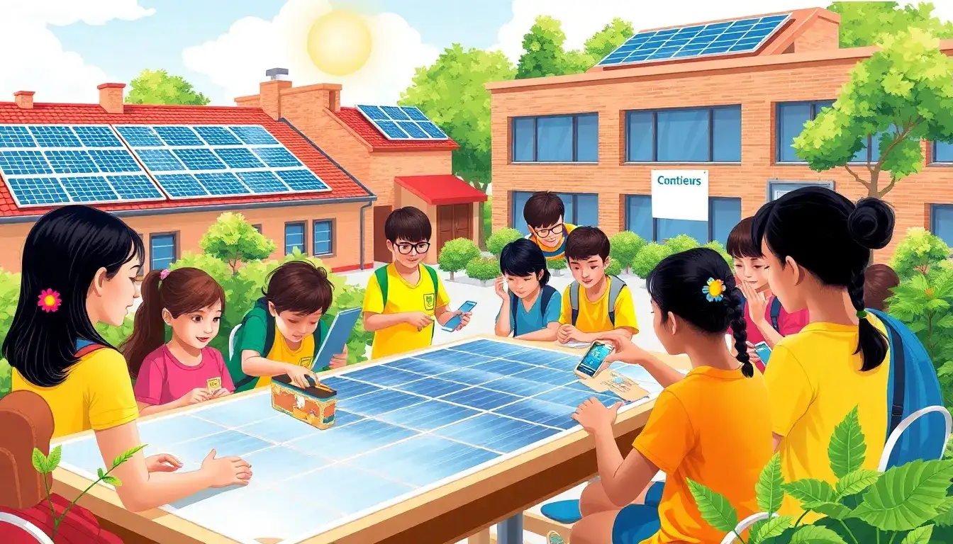 How do schools benefit from partnering with solar energy companies for educational programs