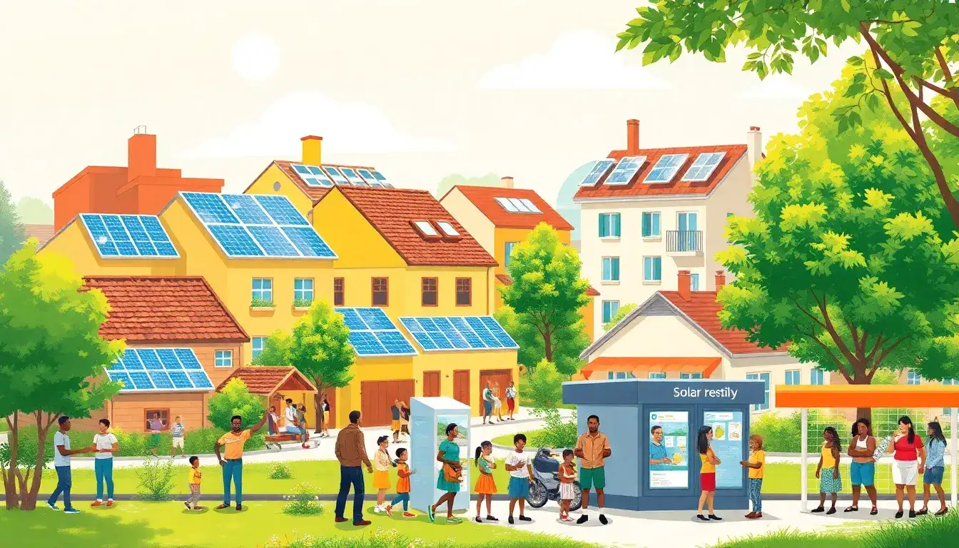 What role do partnerships with local organizations play in promoting solar energy