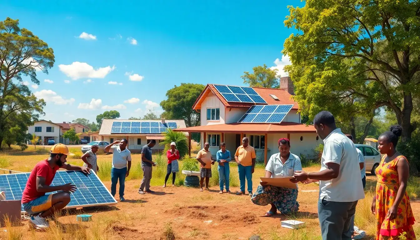 How can local organizations benefit from job creation through solar energy initiatives