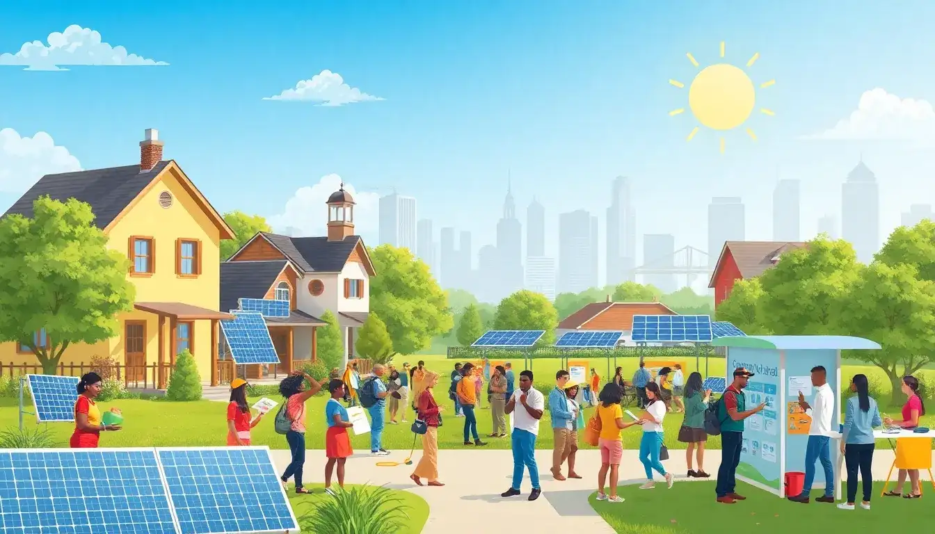 What are some successful examples of local organizations promoting solar energy