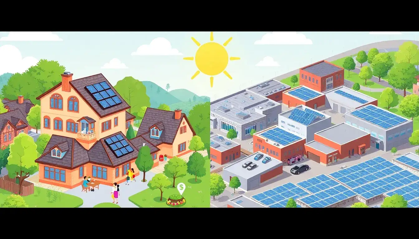 How do state incentives vary for residential versus commercial solar installations