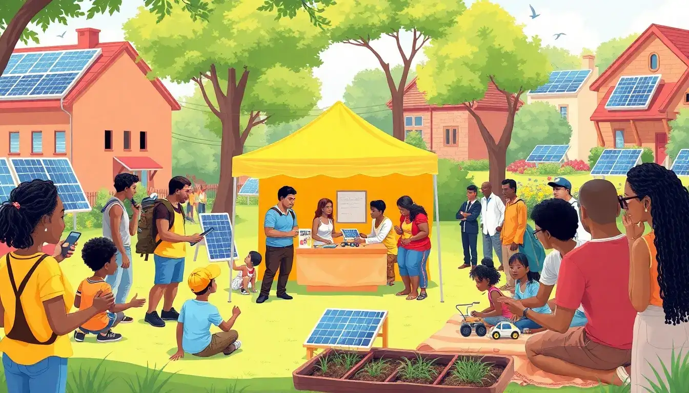 What role do community-based organizations play in promoting solar energy