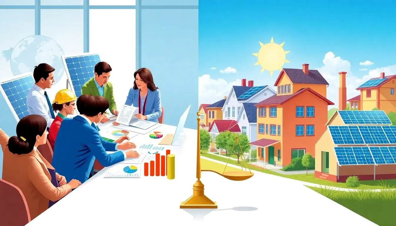 How does technical assistance from partnerships impact the decision-making process for businesses and households considering solar energy