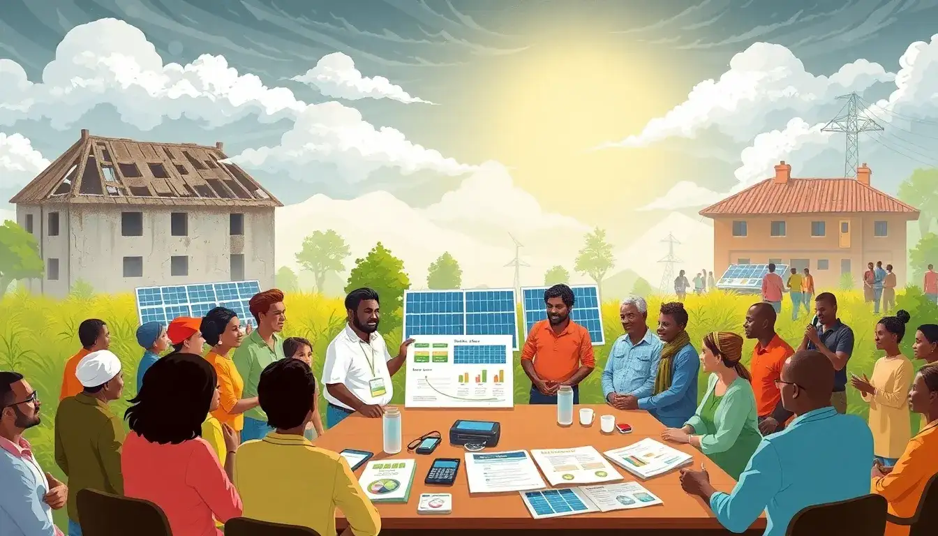 What challenges do local organizations face when promoting solar energy