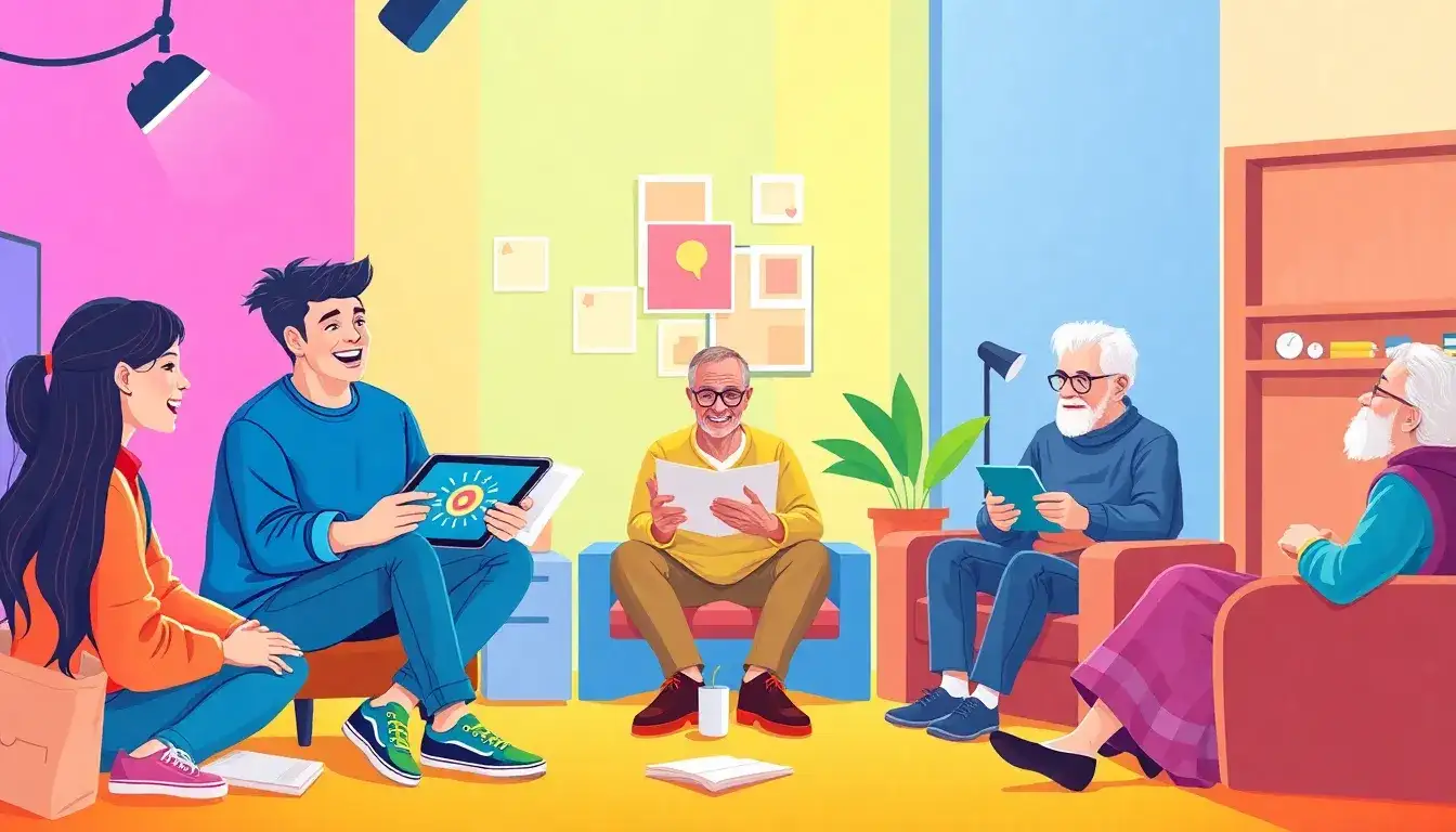 How can we use social media influencers to engage different age groups in educational campaigns