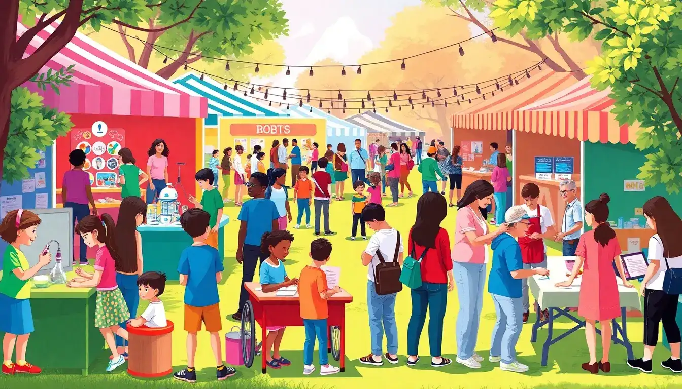 What role can community events play in educational campaigns targeting different age groups