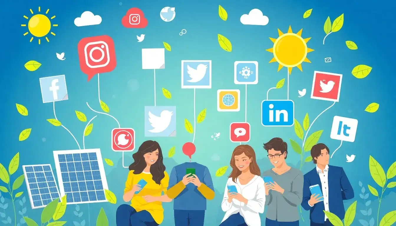 What are the best social media platforms for solar companies to build brand loyalty