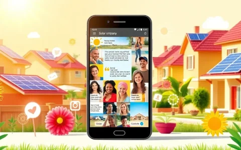 How can solar companies leverage customer testimonials on social media