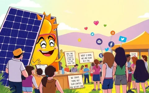 What role does humor play in social media marketing for solar companies