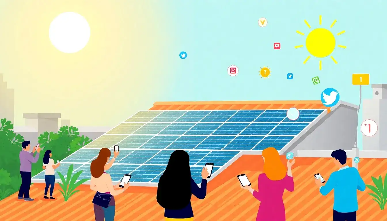 What types of content are most effective for generating solar leads on social media