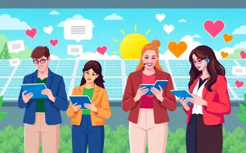 What role does social media play in improving customer service for solar businesses