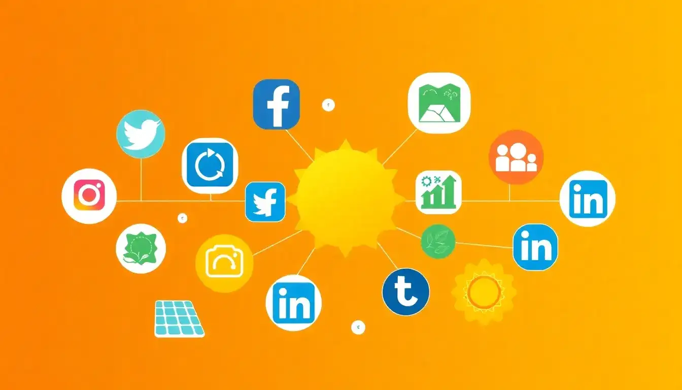 What are the best social media platforms for solar companies to engage with their audience