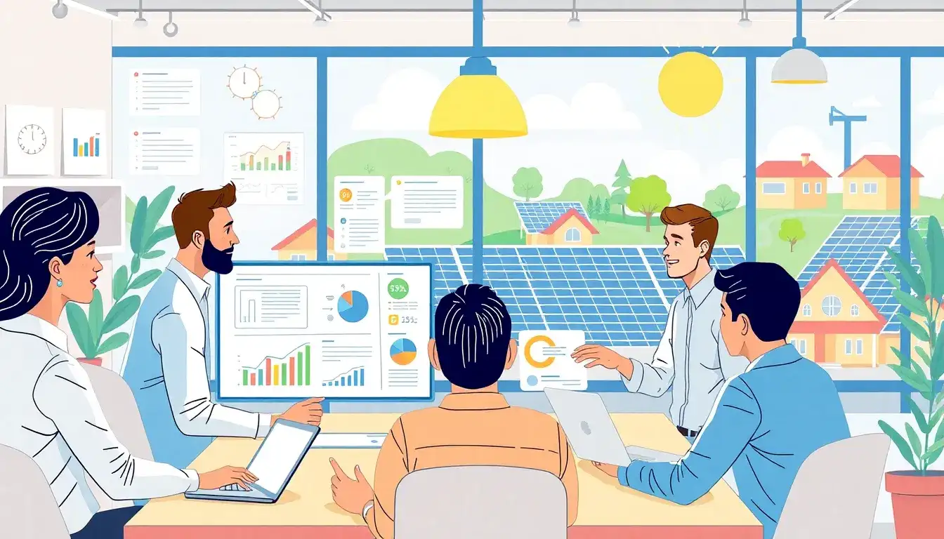 How can targeted content creation improve customer service for solar businesses