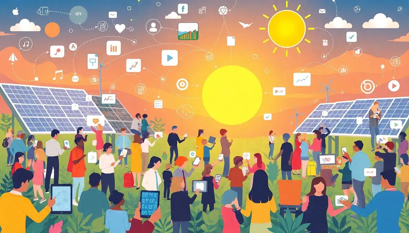How can solar companies use social media to target specific audiences
