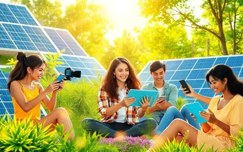How can solar companies leverage influencers to boost their social media presence