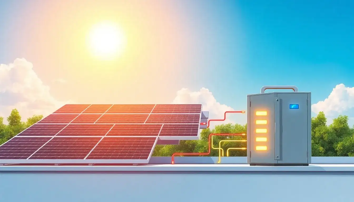 How do photovoltaic systems store excess energy for later use
