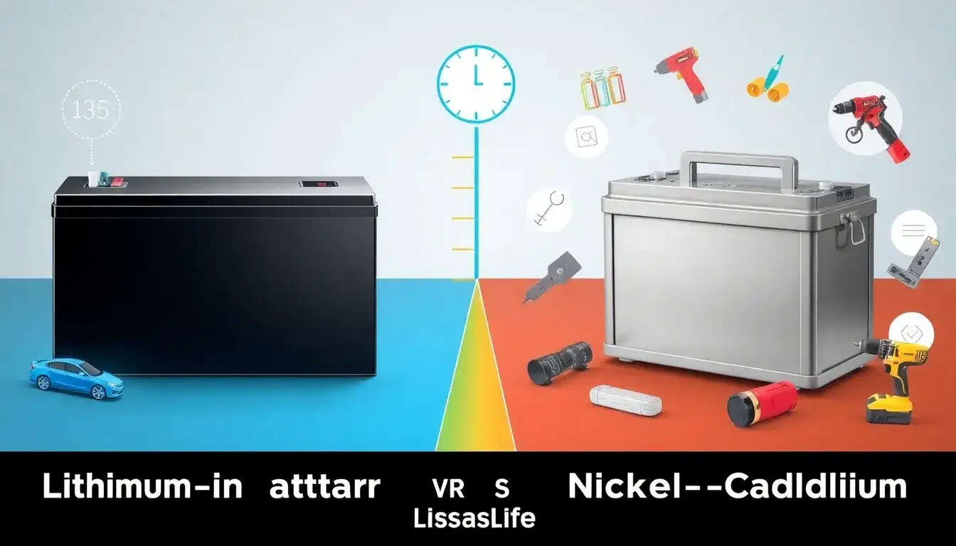 How does the lifespan of lithium-ion batteries compare to nickel-cadmium batteries