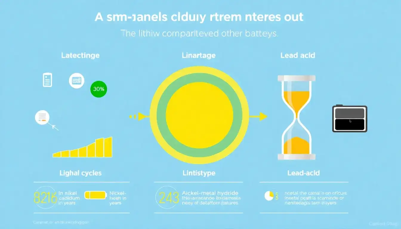 How do lithium-ion batteries compare to other battery types in terms of lifespan