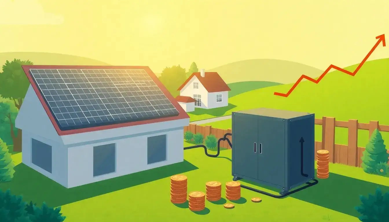 What are the cost implications of installing lithium-ion batteries for solar energy storage