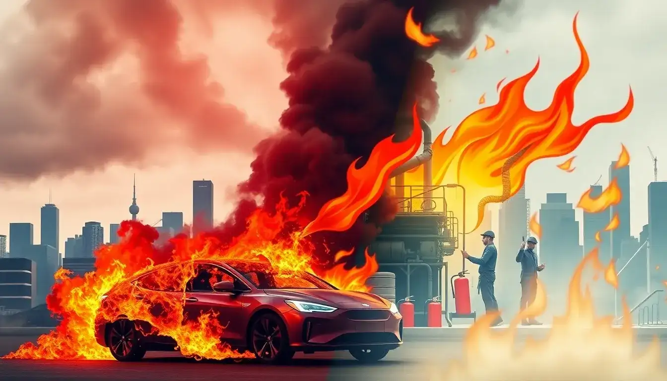 What are the potential financial impacts of lithium-ion battery fires