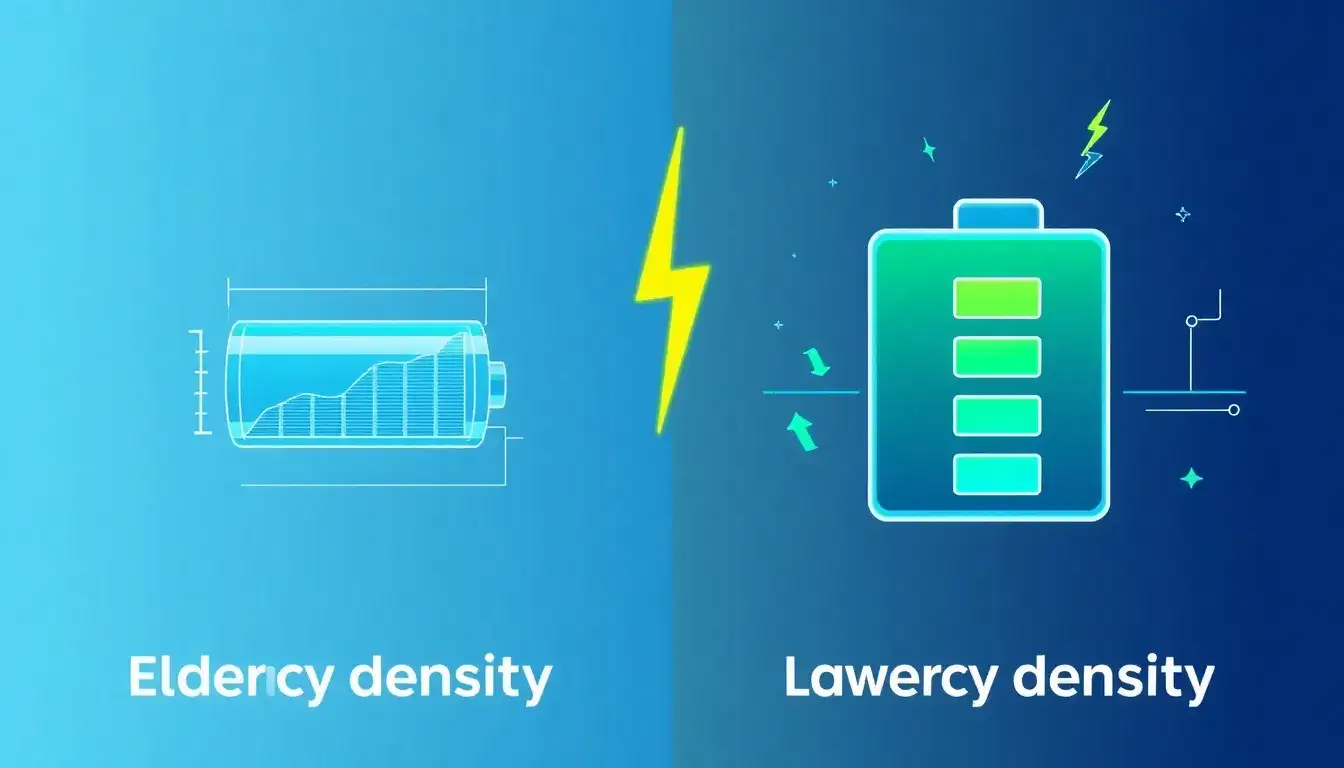 How does energy density impact the weight and size of lithium-ion batteries