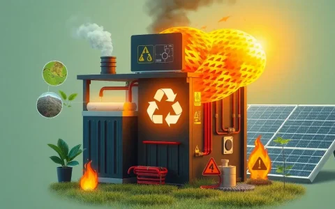 What are the main risks associated with using lithium-ion batteries for solar energy storage
