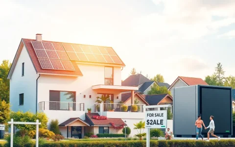 How do battery storage systems complement solar panels in increasing property value