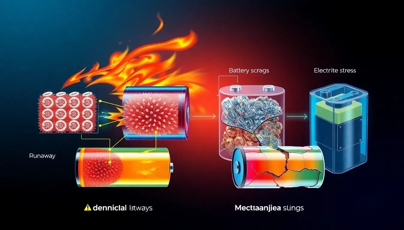 What are the main causes of lithium-ion battery failures in energy storage systems