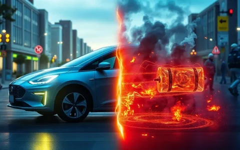 How does the failure rate of lithium-ion batteries in electric vehicles impact their overall safety