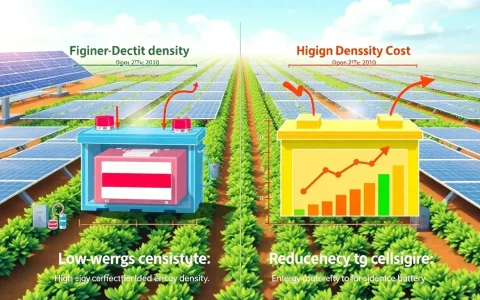 How does high energy density impact the overall cost of lithium-ion batteries for solar systems