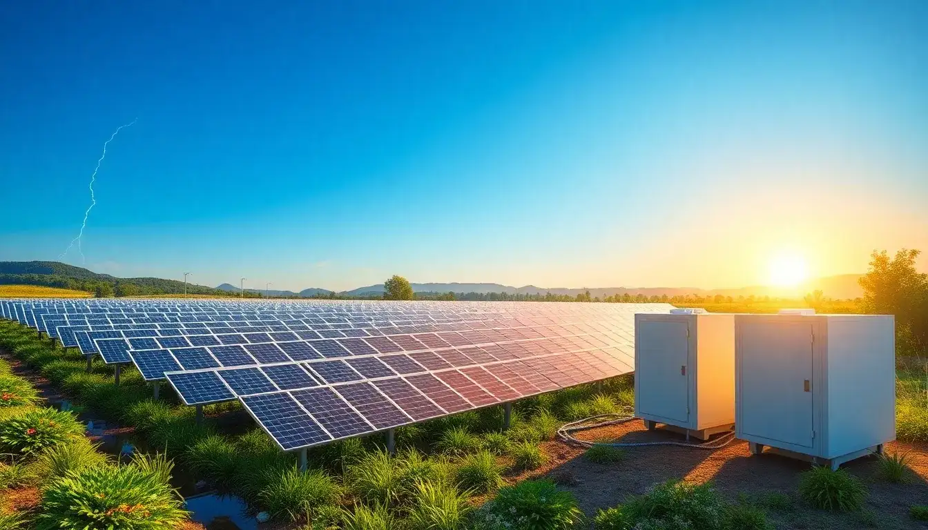 What are the environmental benefits of using lithium-ion batteries with high energy density in solar systems