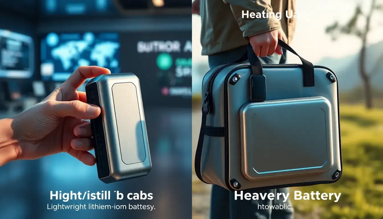 How does the weight of lithium-ion batteries impact their portability