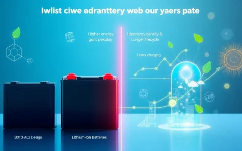 What are the main advantages of lithium-ion batteries over other types of solar batteries