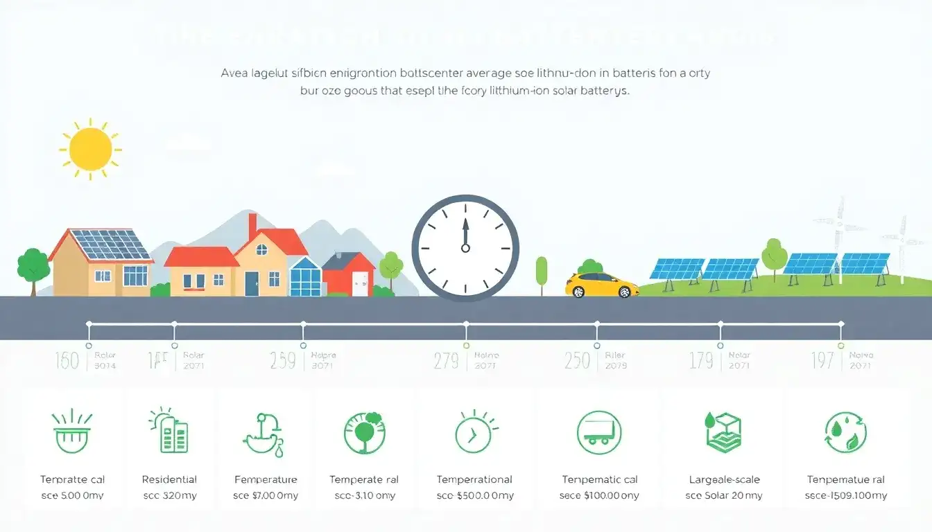 What are the average lifespan expectations for lithium-ion solar batteries