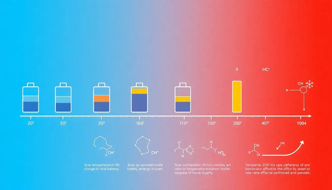 How does temperature affect the lifespan of lithium-ion solar batteries